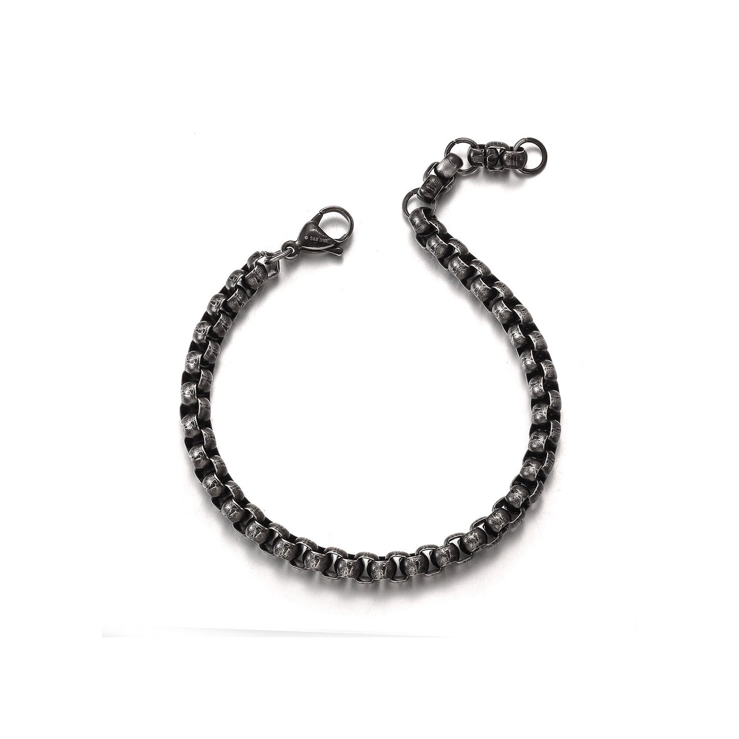 Black buckle hollow bracelet-NSB1827STSC-L-8.1