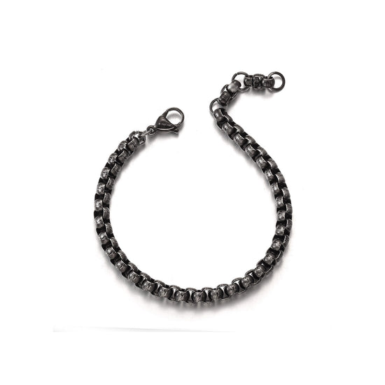 Black buckle hollow bracelet-NSB1827STSC-L-8.1