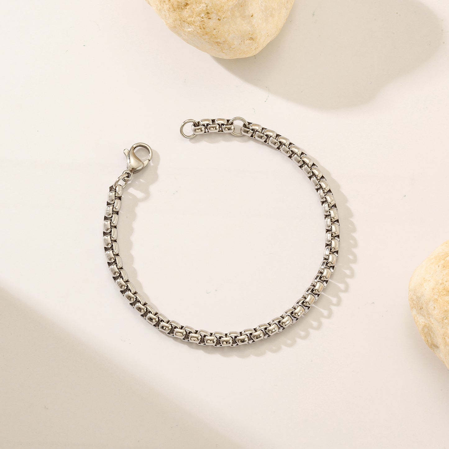 Chain smooth bracelet-NSB1827ST-M