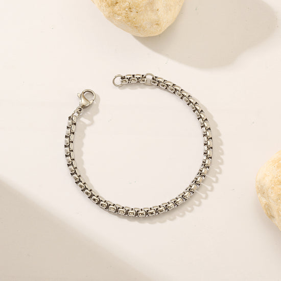 Chain smooth bracelet-NSB1827ST-M