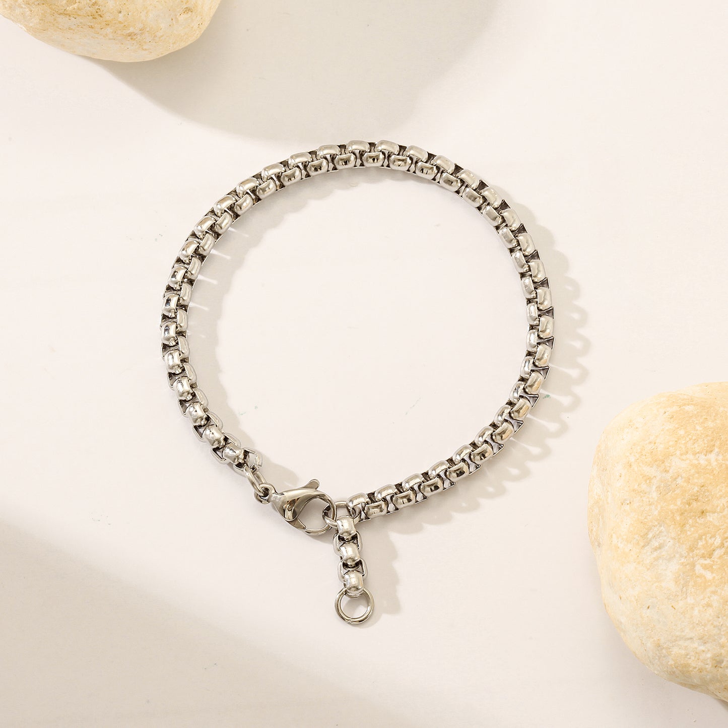 Chain smooth bracelet-NSB1827ST-M