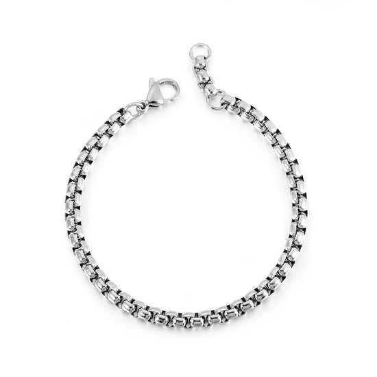 Chain smooth bracelet-NSB1827ST-M