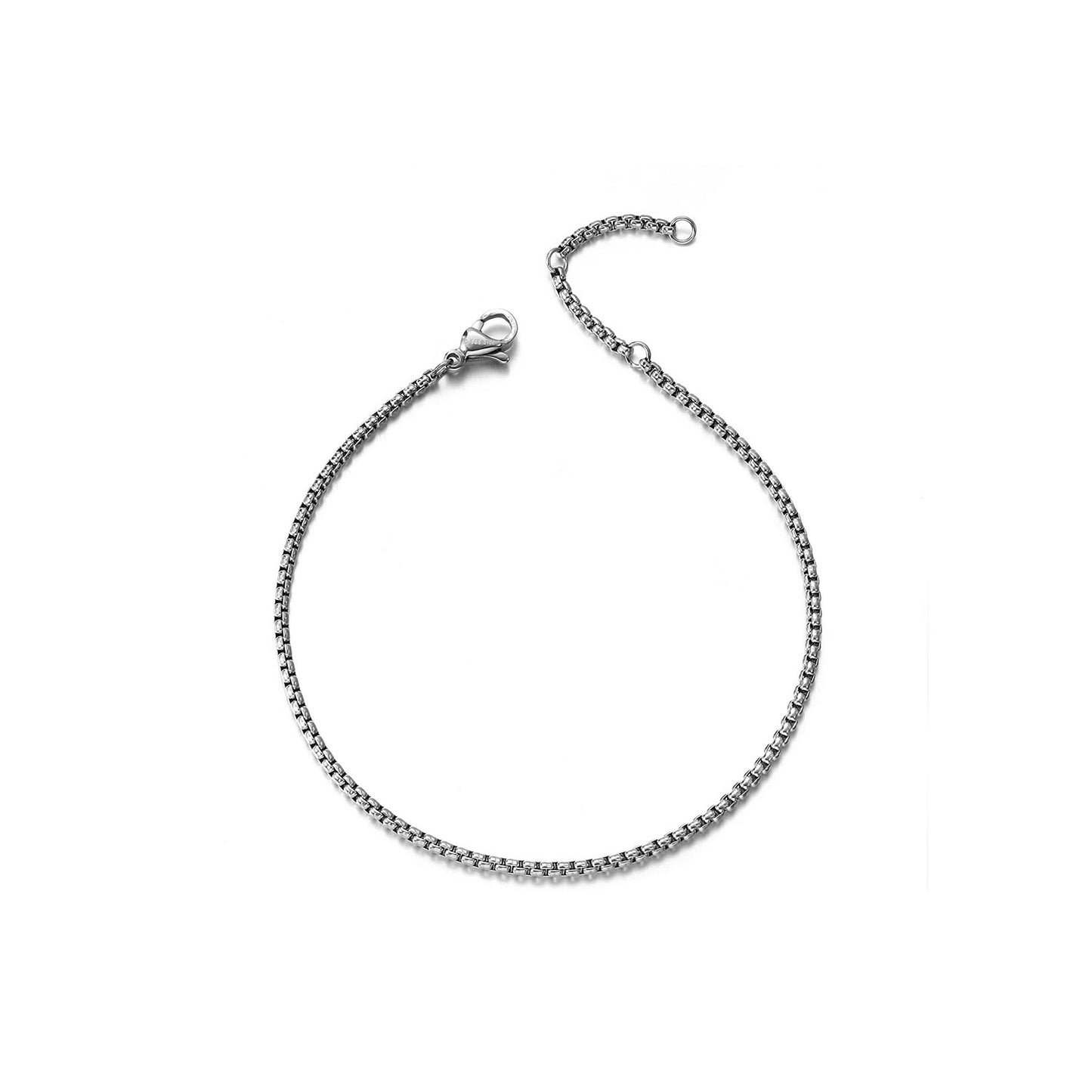 Silver chain hollow bracelet-NSB1827STWG-S-6.6