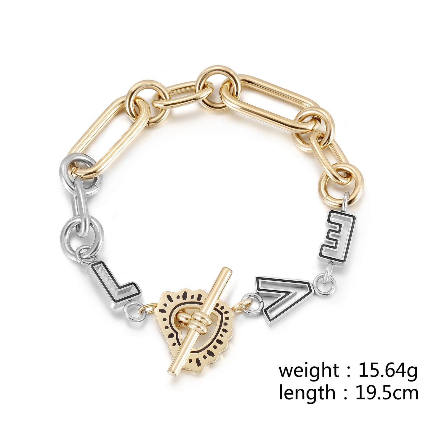 Intermediate color LOVE bracelet-NSB1832STGC