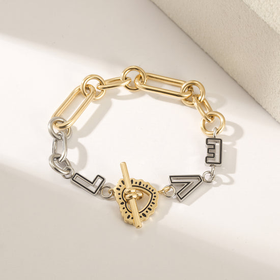 Intermediate color LOVE bracelet-NSB1832STGC