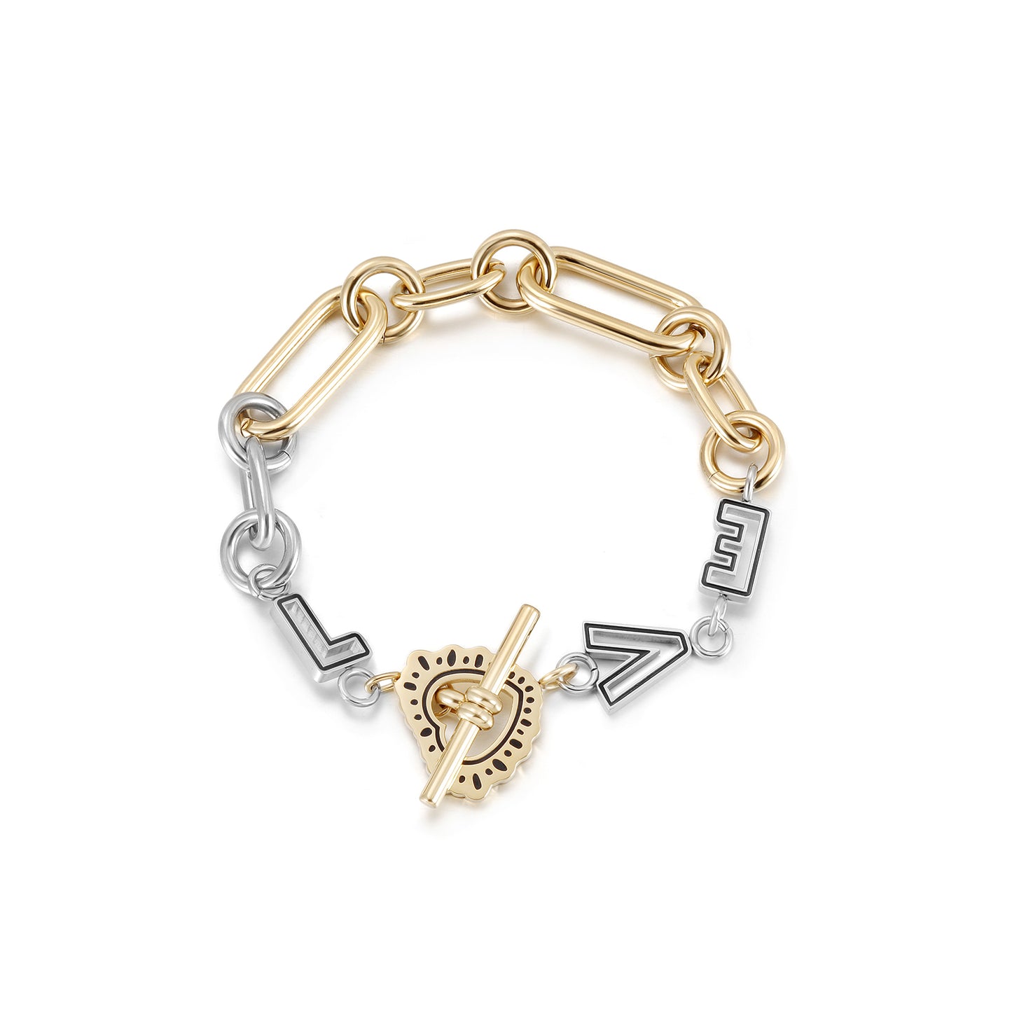Intermediate color LOVE bracelet-NSB1832STGC