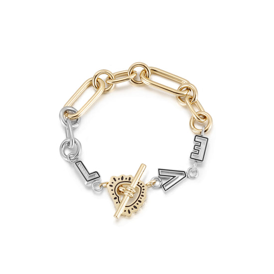 Intermediate color LOVE bracelet-NSB1832STGC