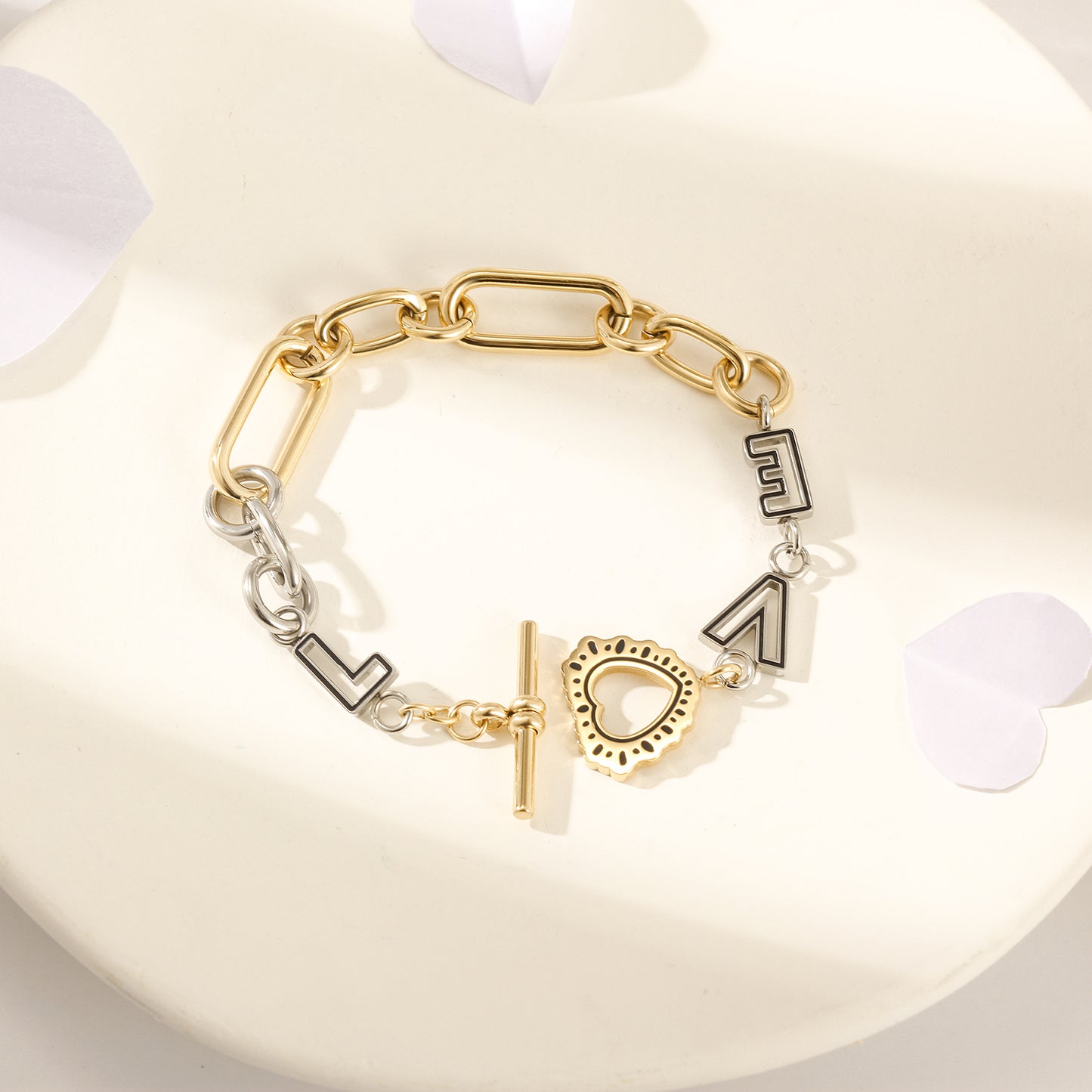 Intermediate color LOVE bracelet-NSB1832STGC
