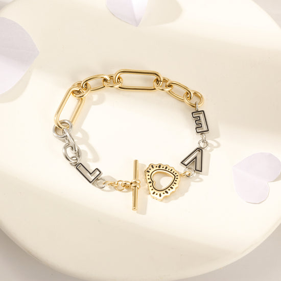 Intermediate color LOVE bracelet-NSB1832STGC