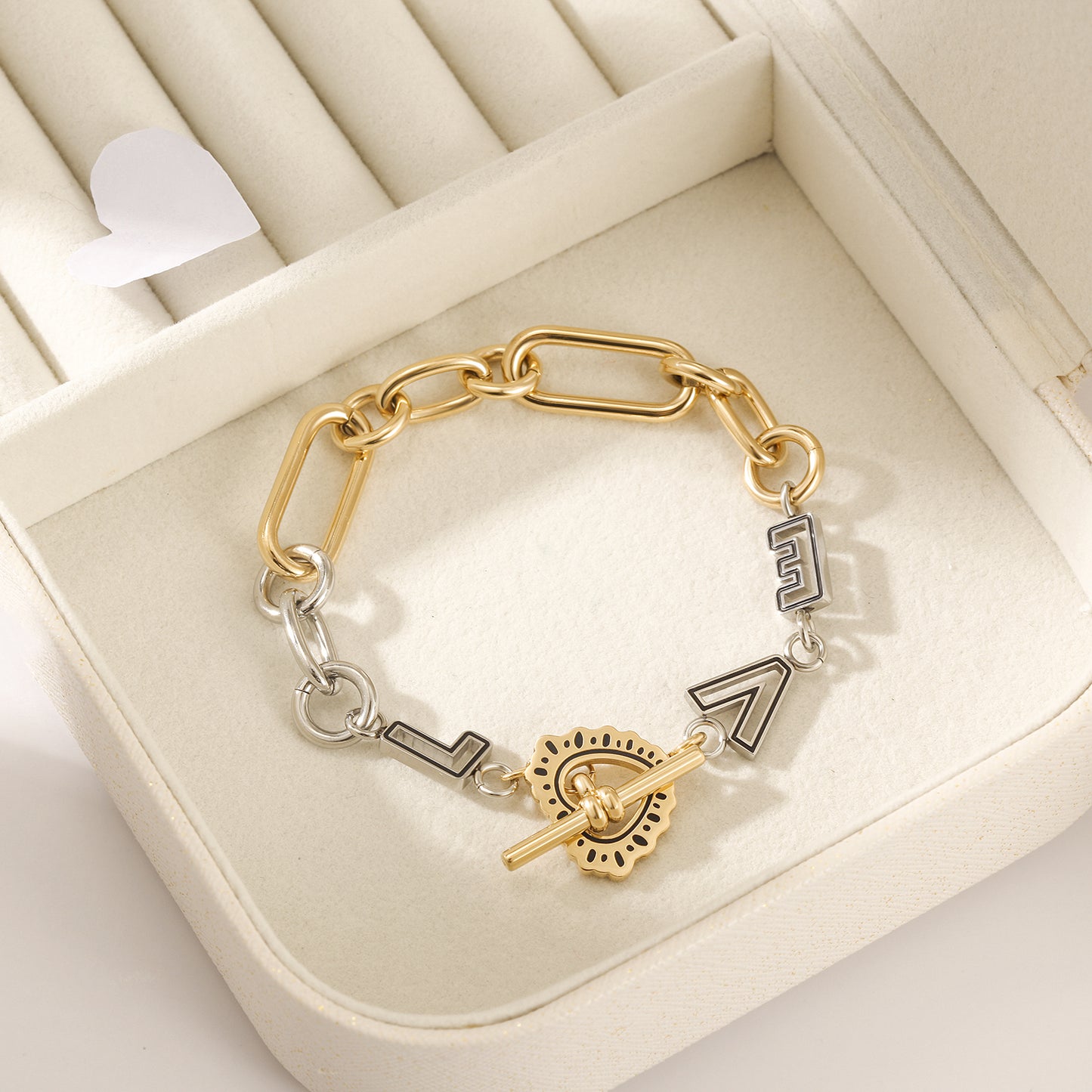 Intermediate color LOVE bracelet-NSB1832STGC