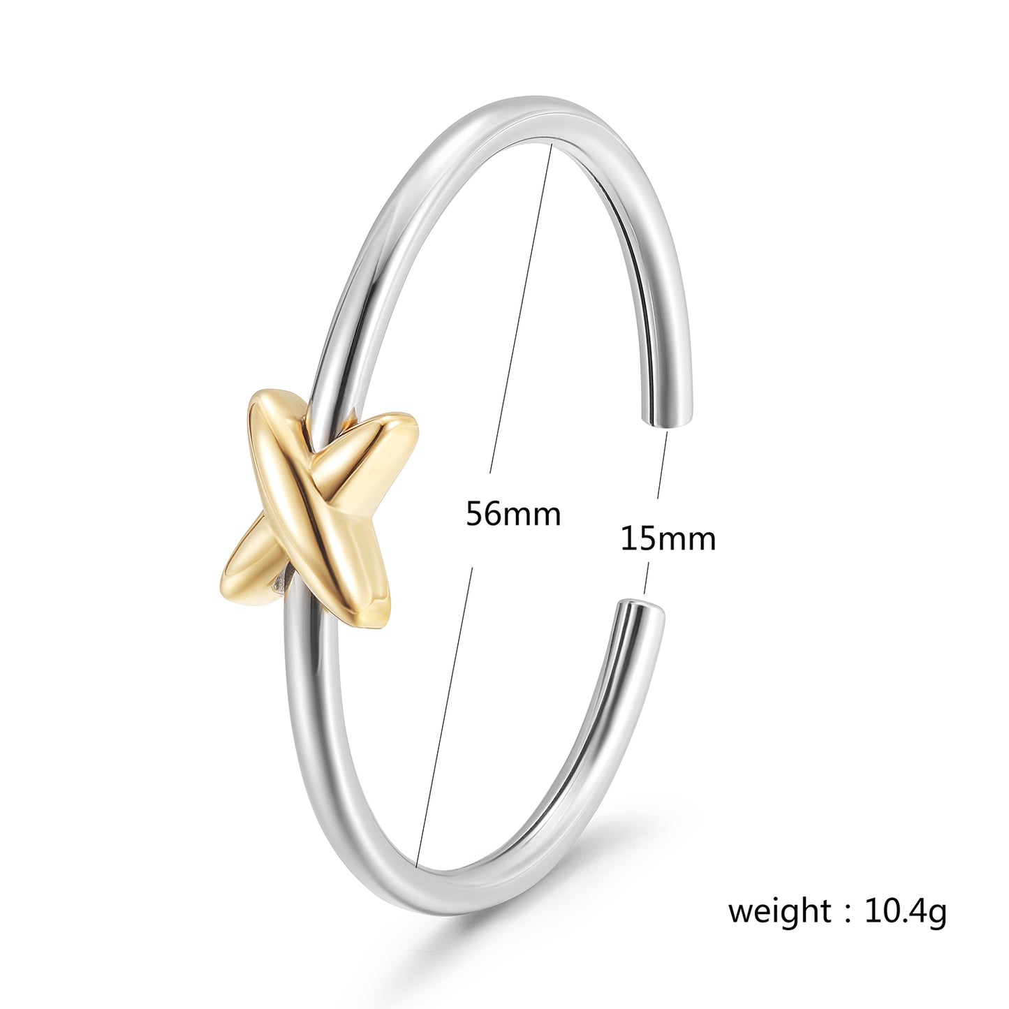 Stainless steel C-shaped bracelet-NSB1844STMC