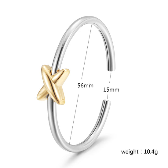 Stainless steel C-shaped bracelet-NSB1844STMC
