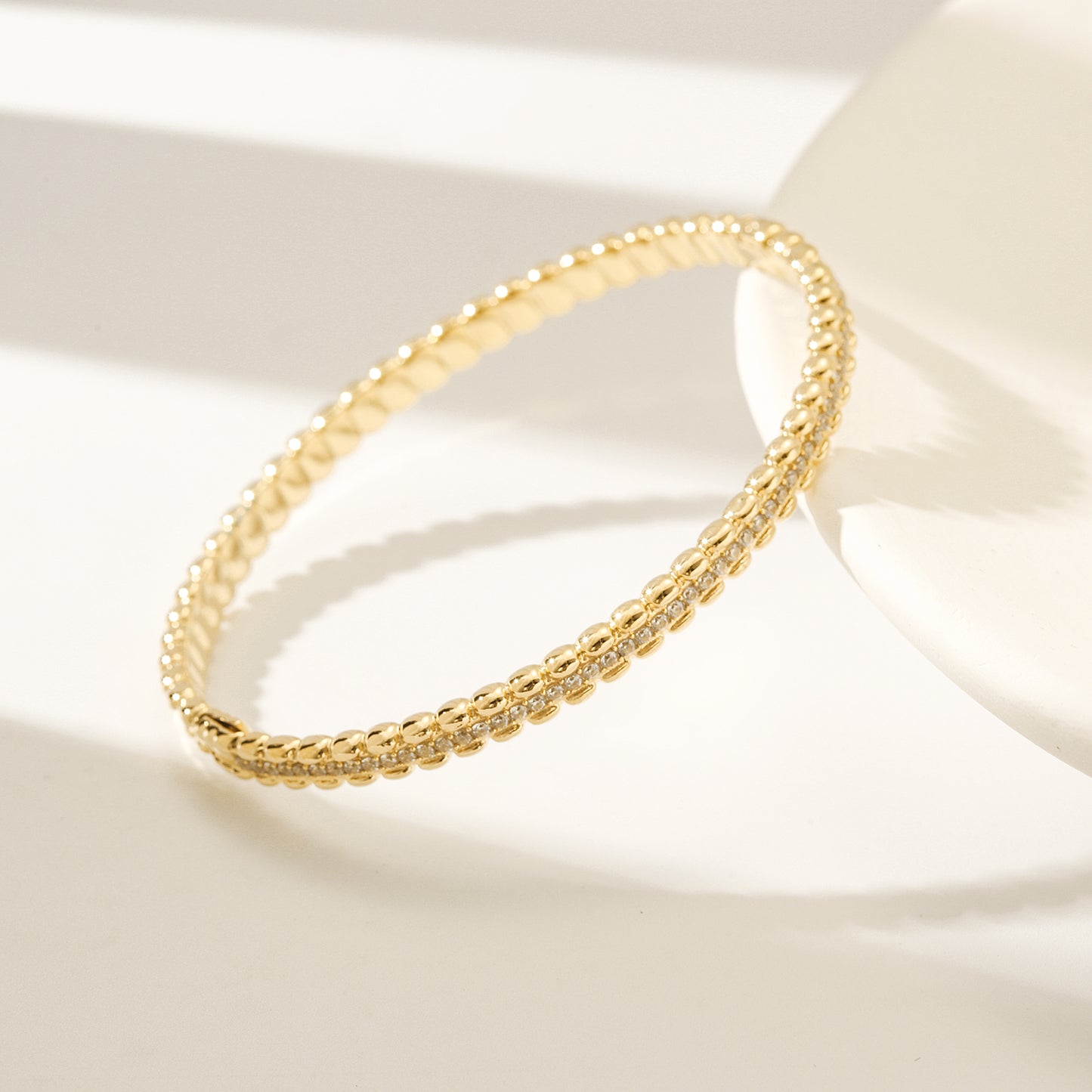 Circle full diamond bracelet-NSB1850ST