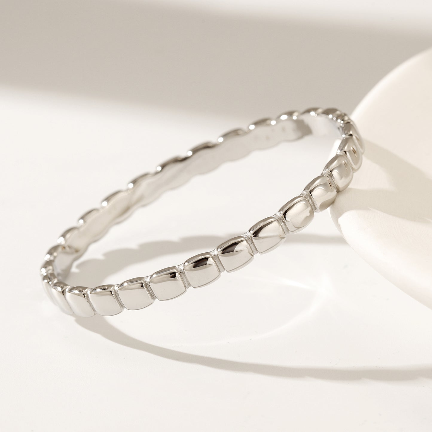 Round Flower Full Diamond Bracelet-NSB1851ST