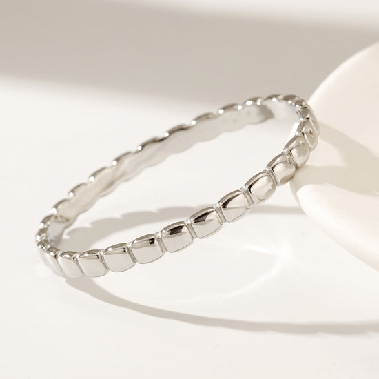 Round Flower Full Diamond Bracelet-NSB1851ST