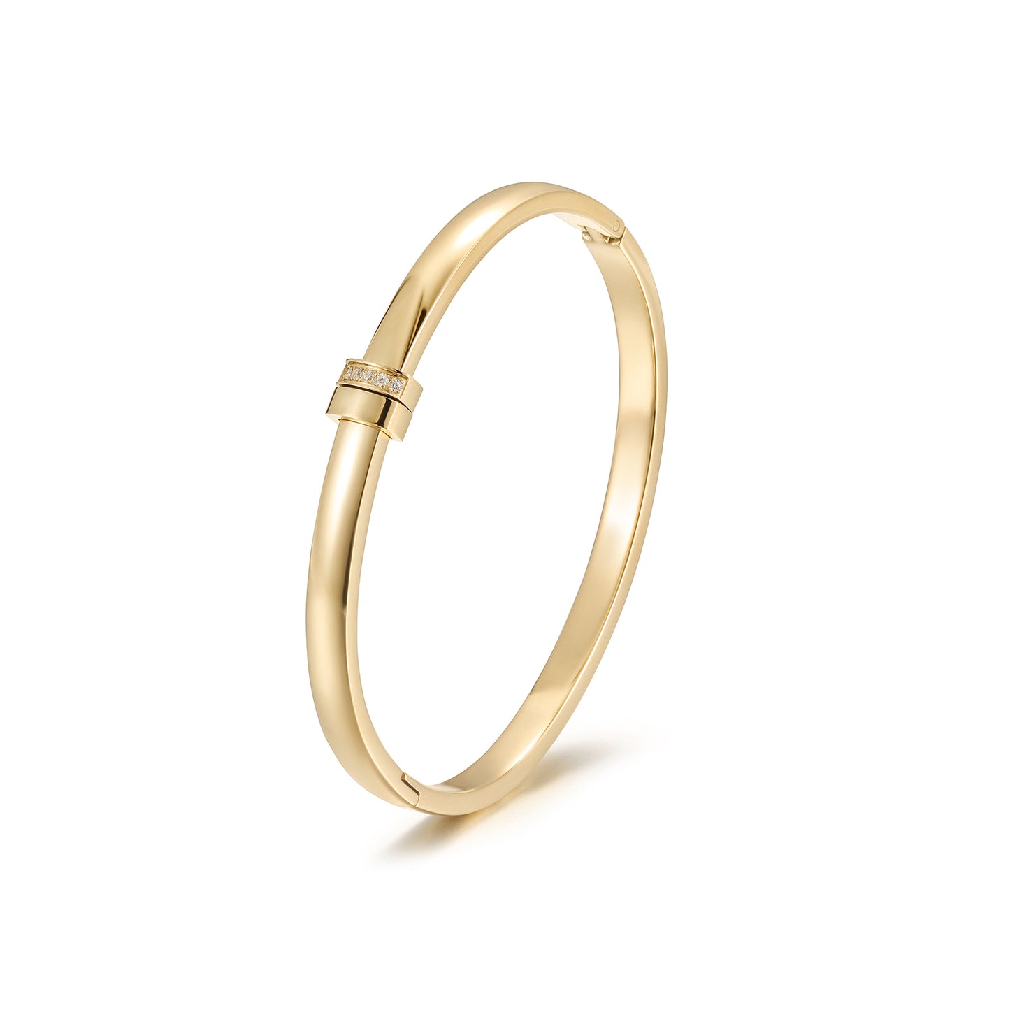 Round smooth surface bracelet-NSB1879ST
