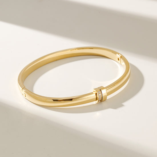 Round smooth surface bracelet-NSB1879ST