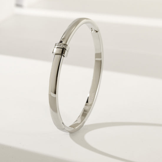 Round smooth surface bracelet-NSB1879ST