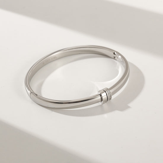Round smooth surface bracelet-NSB1879ST