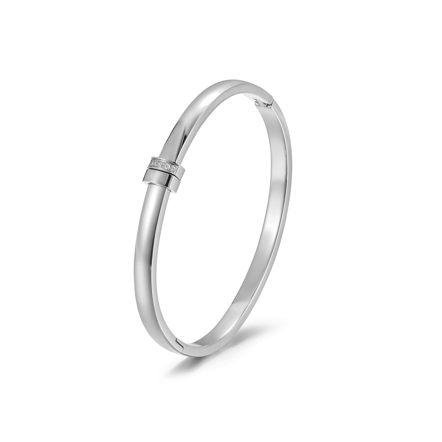 Round smooth surface bracelet-NSB1879ST