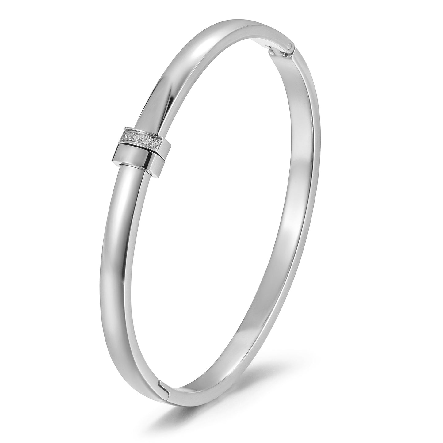 Round smooth surface bracelet-NSB1879ST