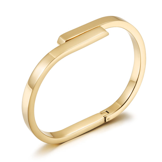 Stainless steel smooth surface bracelet-NSB1889STGC-2