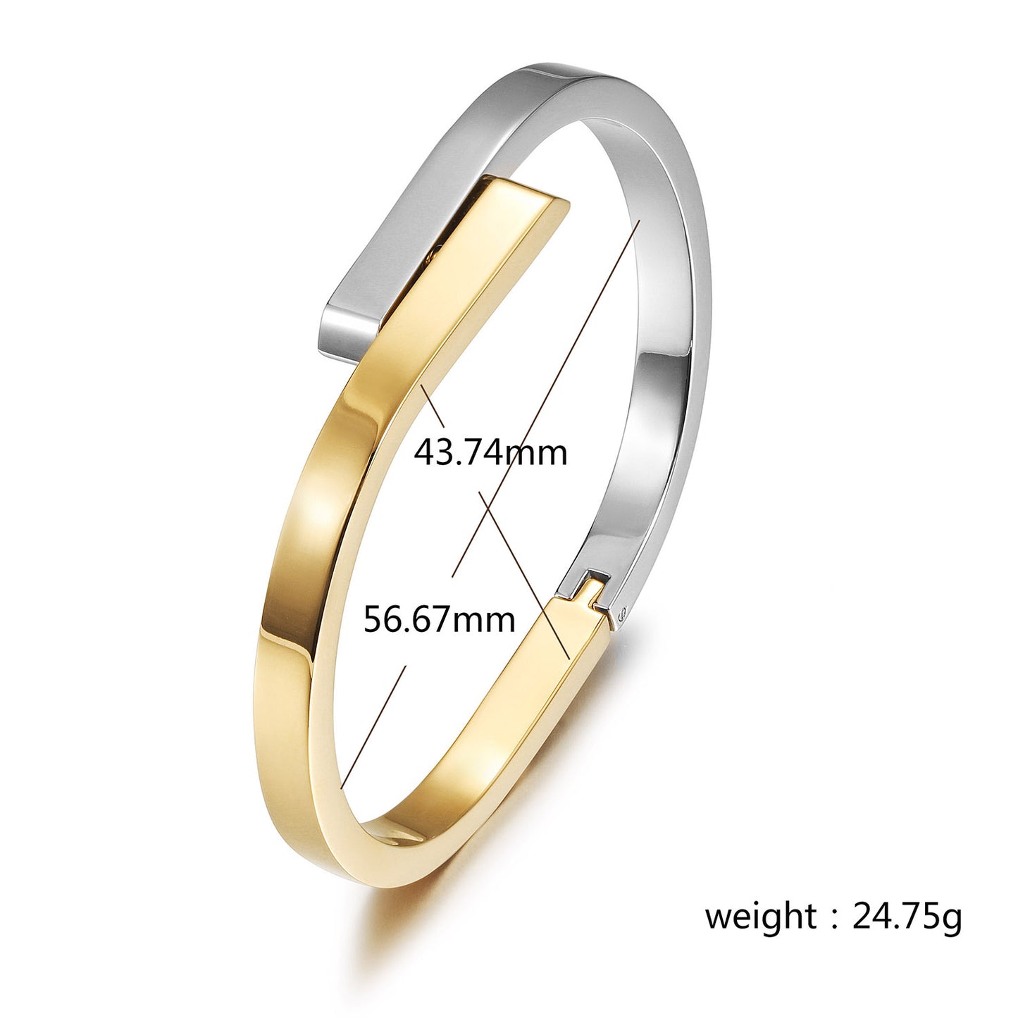 Stainless steel intermediate color bracelet-NSB1889STMC-2
