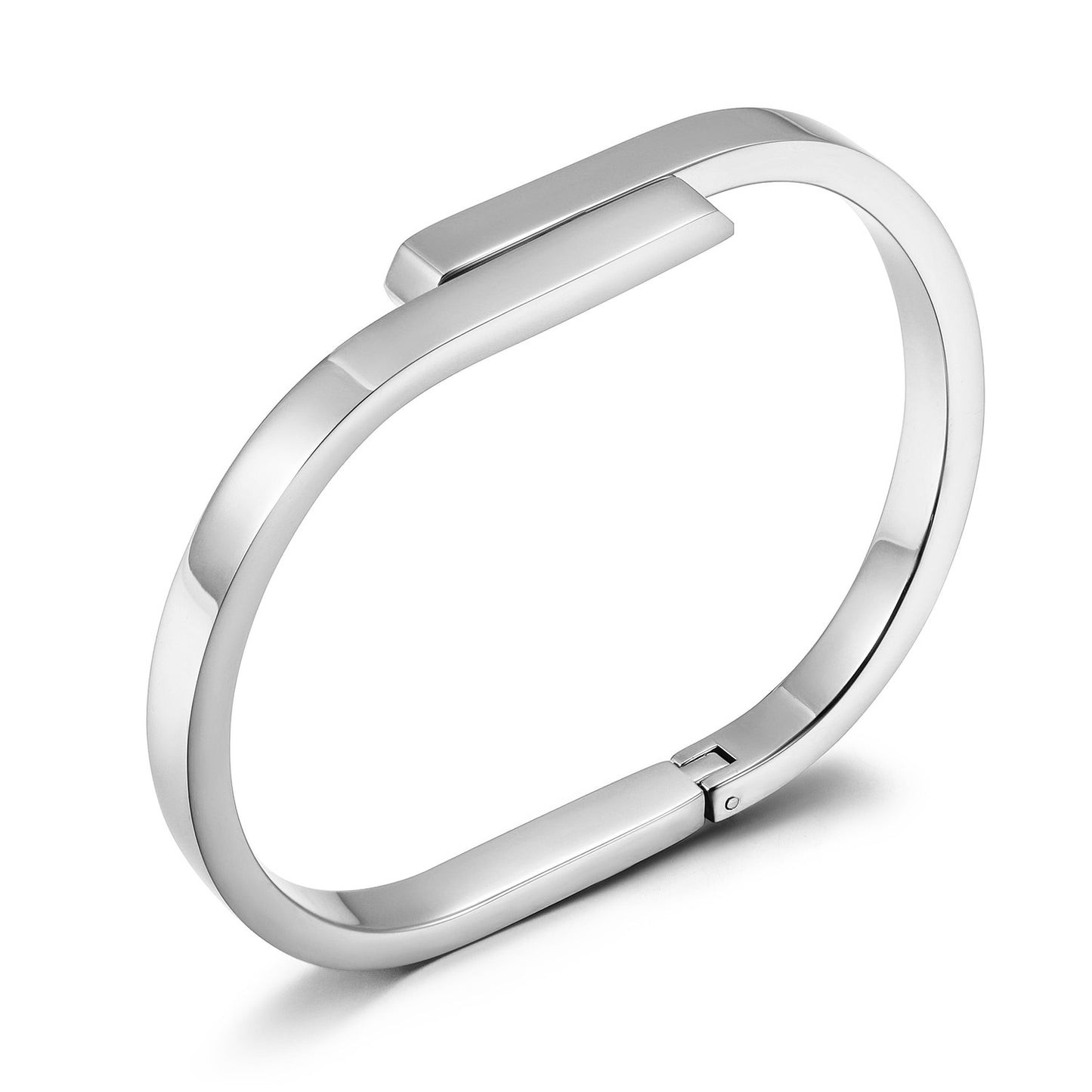 Silver stainless steel bracelet-NSB1889STWG-2
