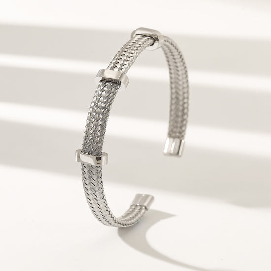 Cable C-type bracelet-NSB1894ST