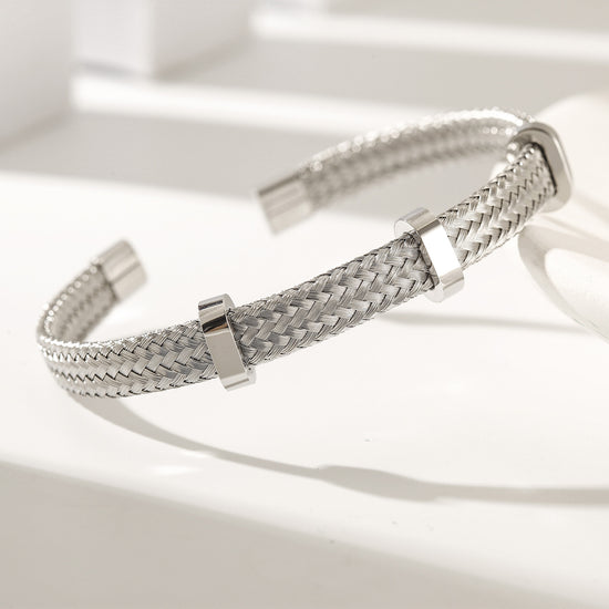 Cable C-type bracelet-NSB1894ST