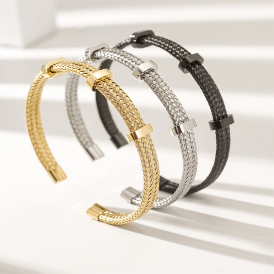 Cable C-type bracelet-NSB1894ST