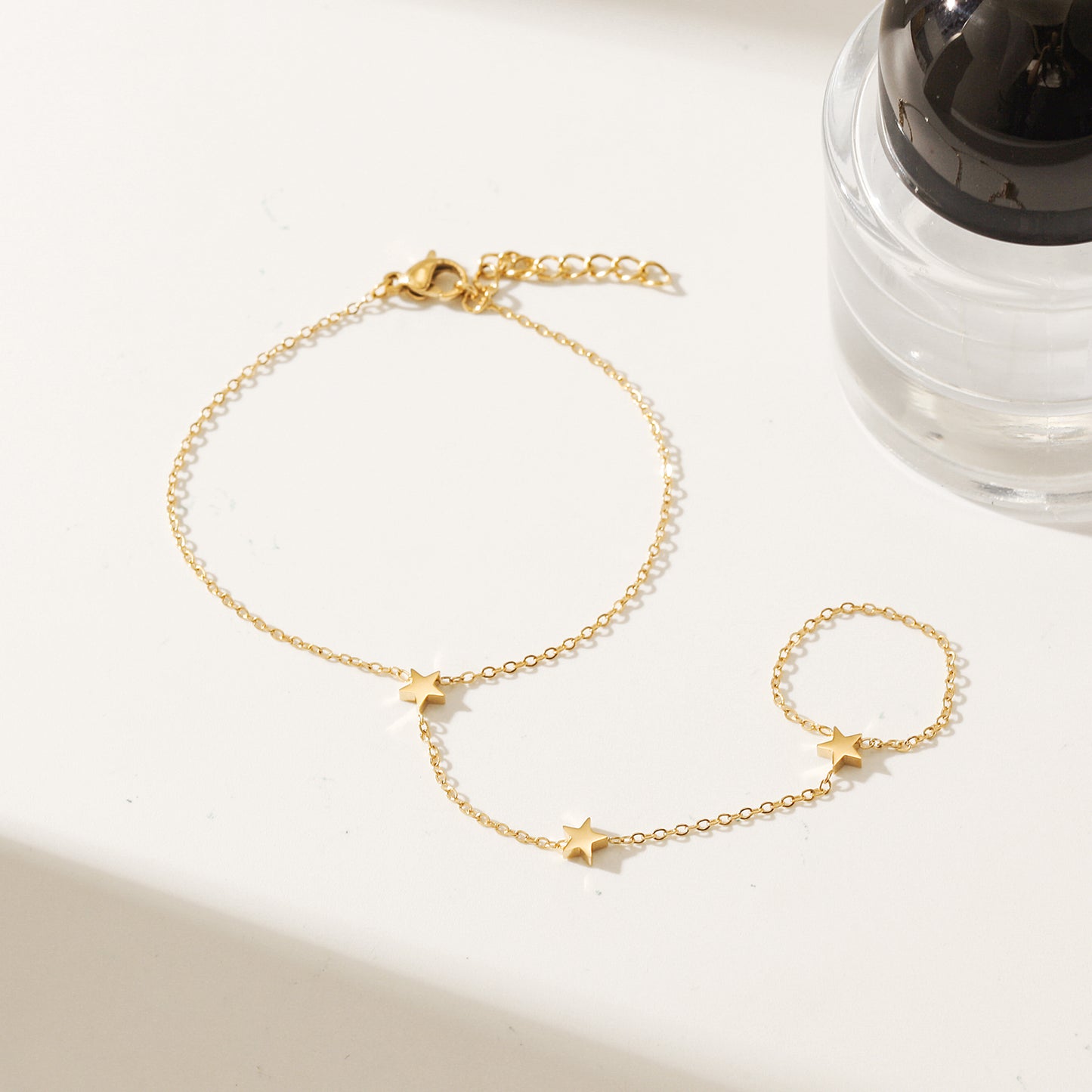 Chain pentagram bracelet-NSB1899STGC