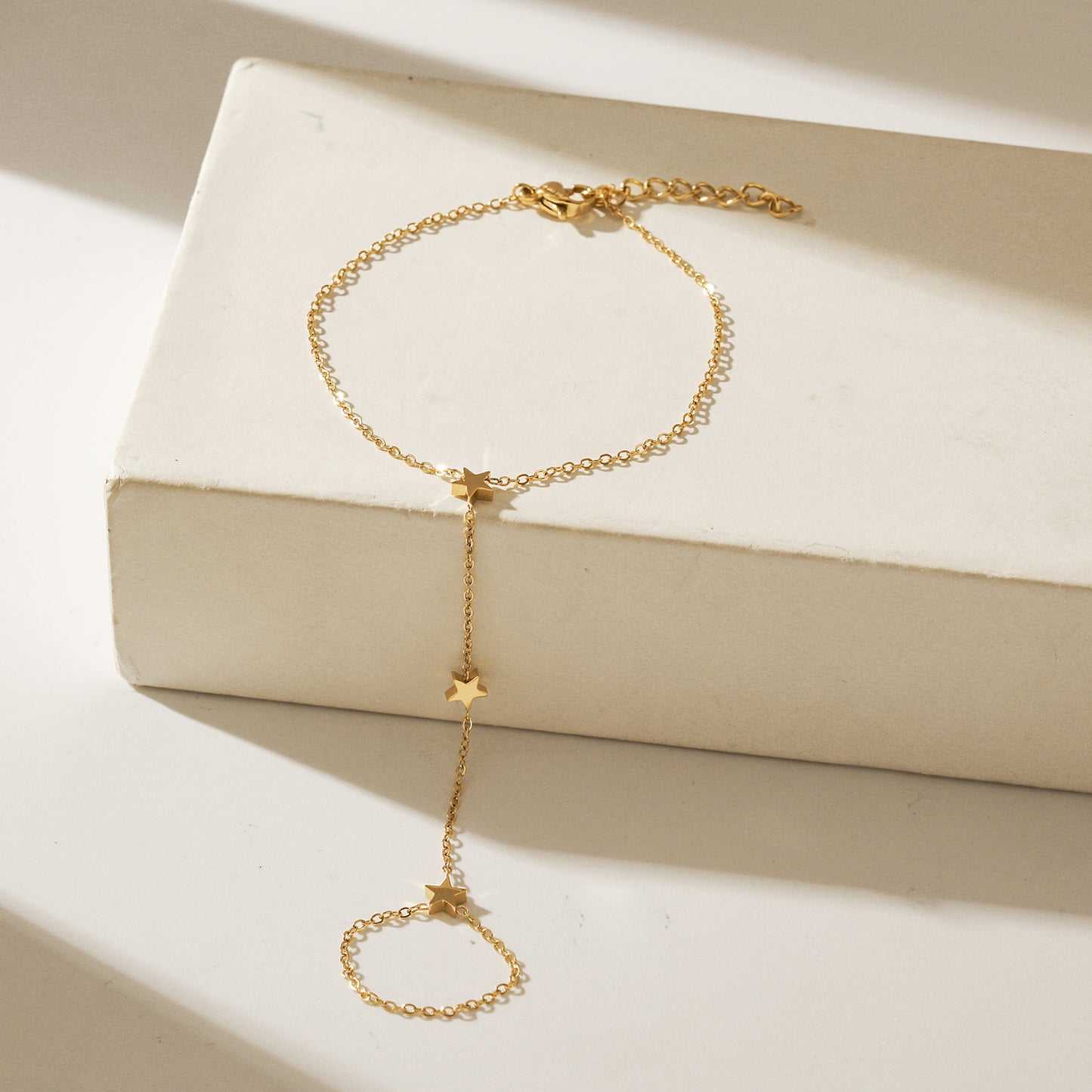 Chain pentagram bracelet-NSB1899STGC