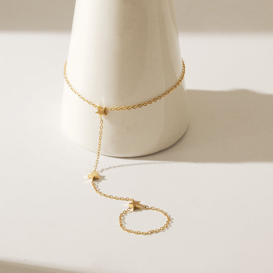 Chain pentagram bracelet-NSB1899STGC