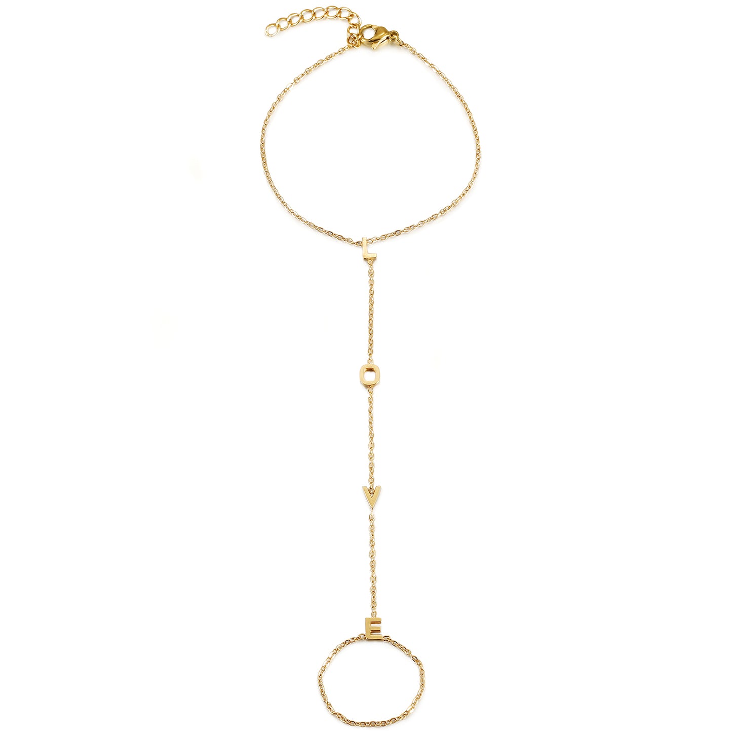 Chain letter LOVE bracelet-NSB1902STGC