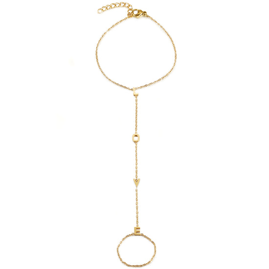 Chain letter LOVE bracelet-NSB1902STGC