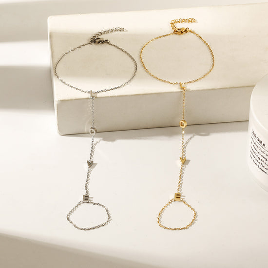 Chain letter LOVE bracelet-NSB1902STWG