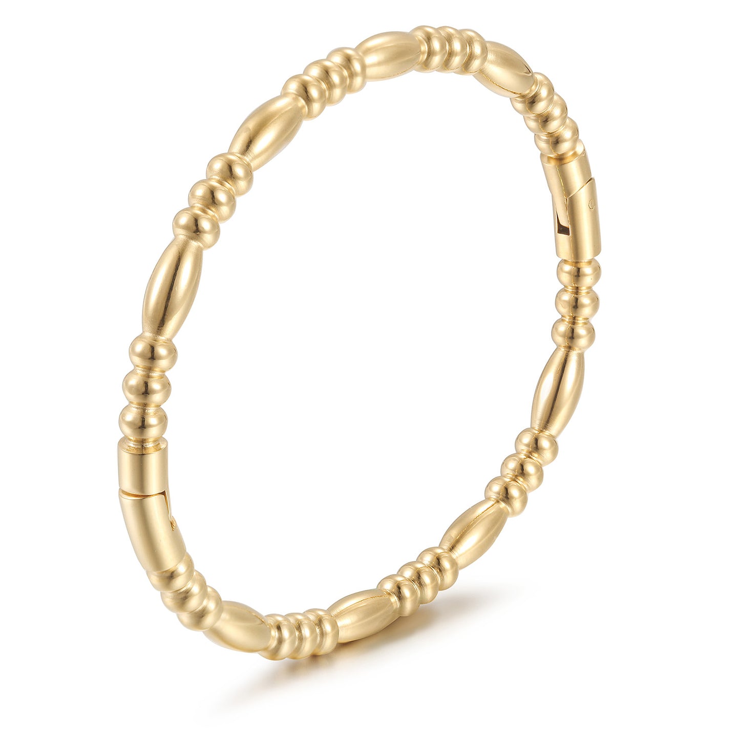 Gold stainless steel bracelet-NSB1914STGC