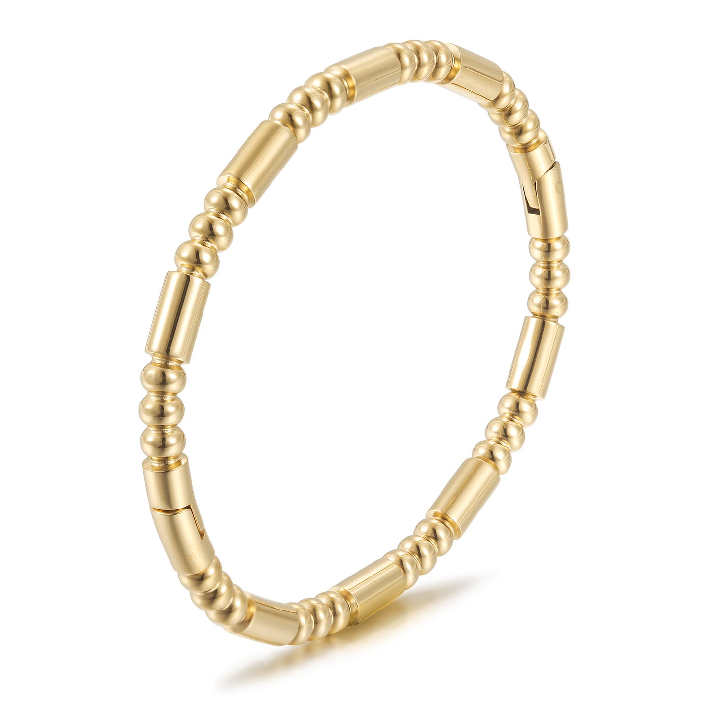 Gold stainless steel bracelet-NSB1915STGC