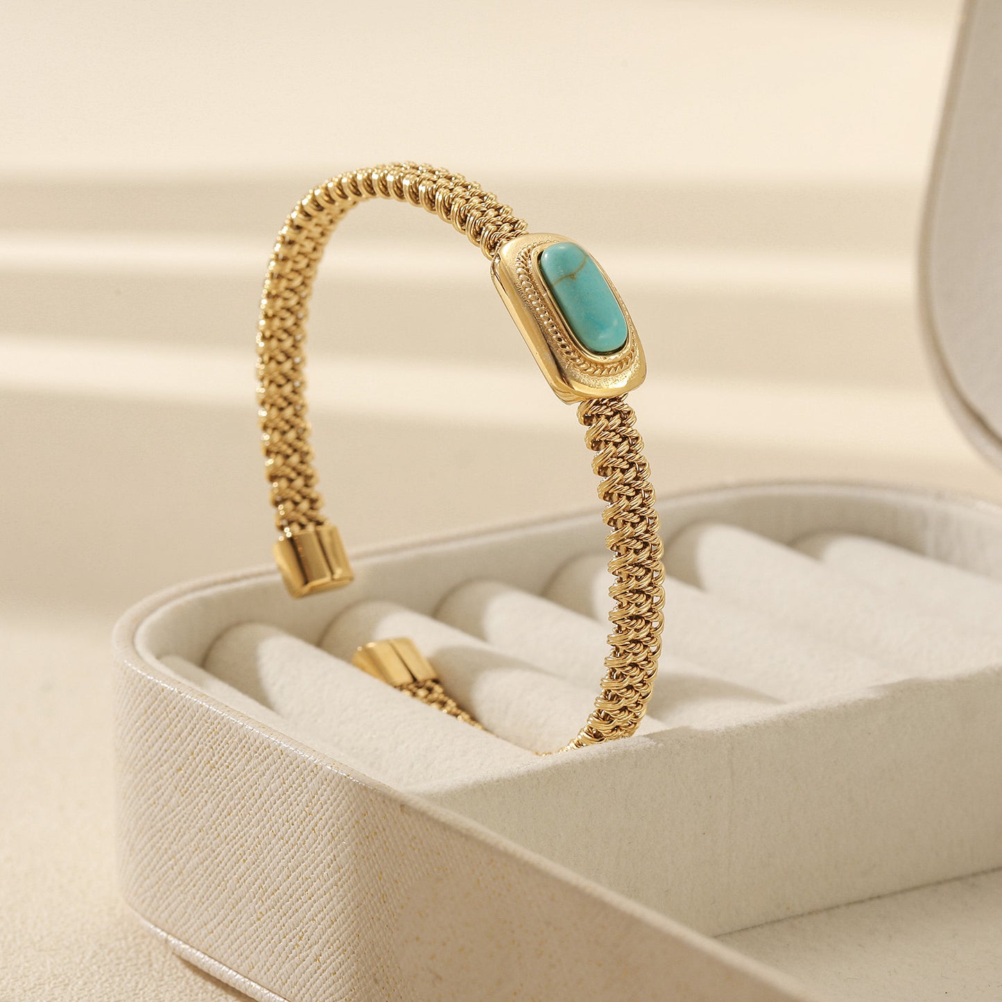 Chain gemstone bracelet-NSB1917STGC