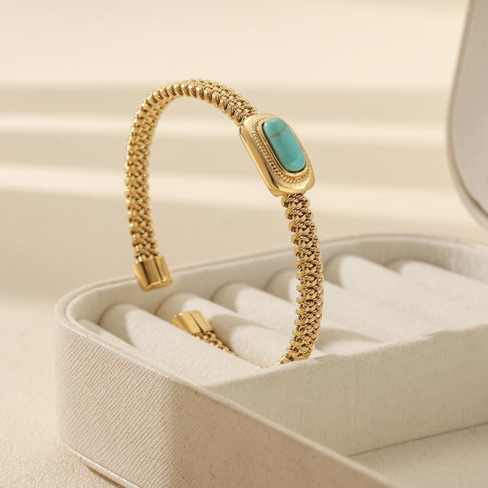 Chain gemstone bracelet-NSB1917STGC
