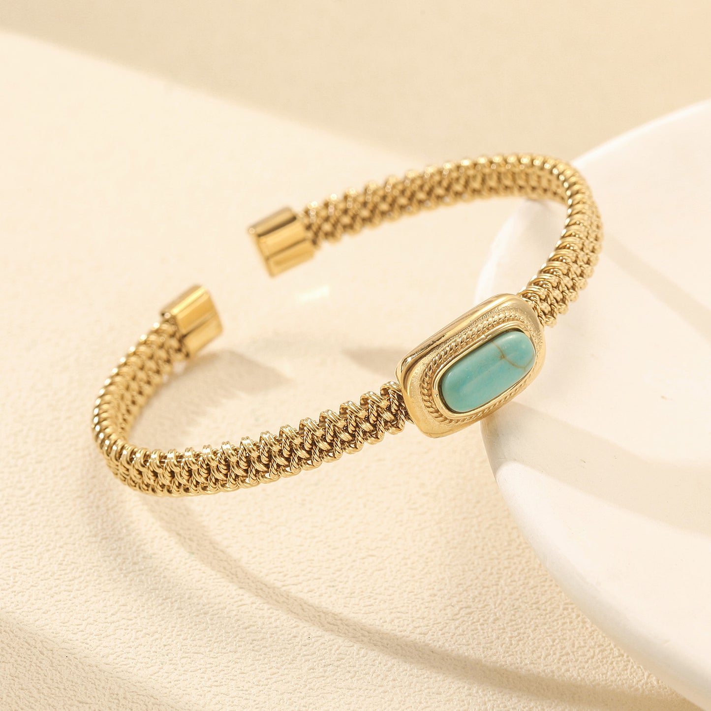 Chain gemstone bracelet-NSB1917STGC