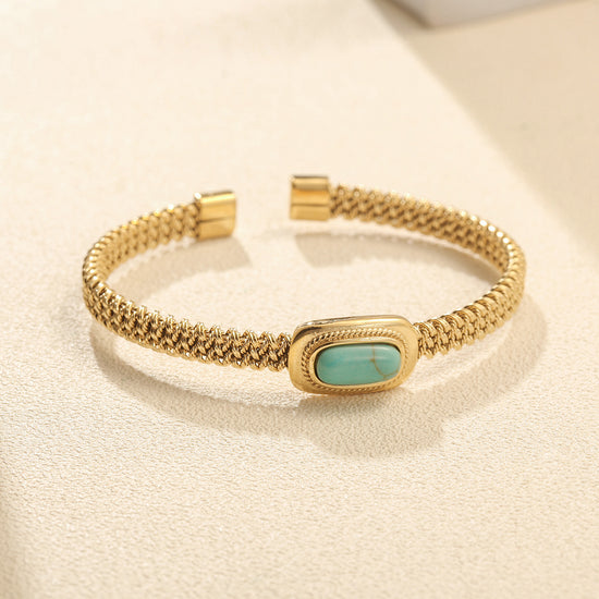 Chain gemstone bracelet-NSB1917STGC