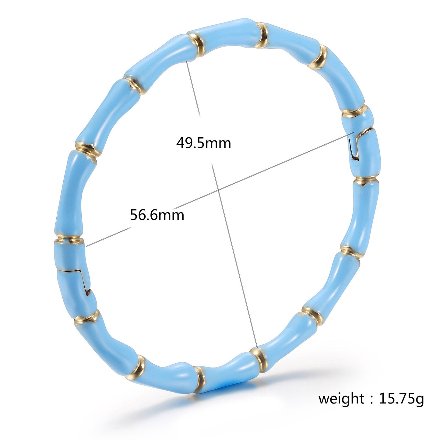Blue Intercolor Bracelet-NSB1934STGCBU