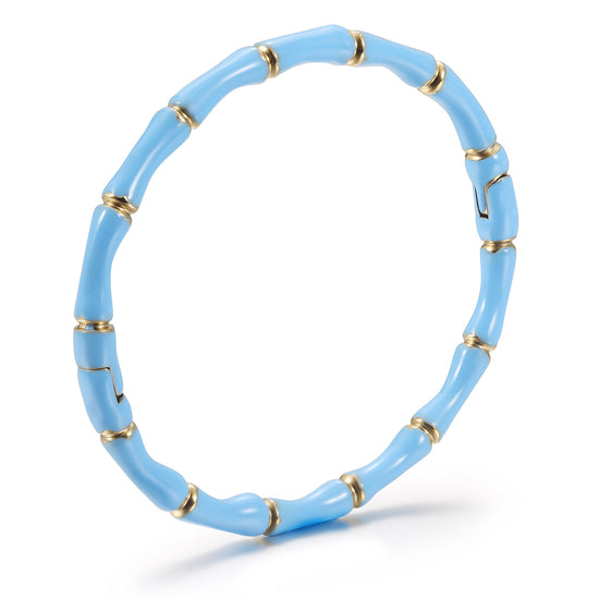 Blue Intercolor Bracelet-NSB1934STGCBU
