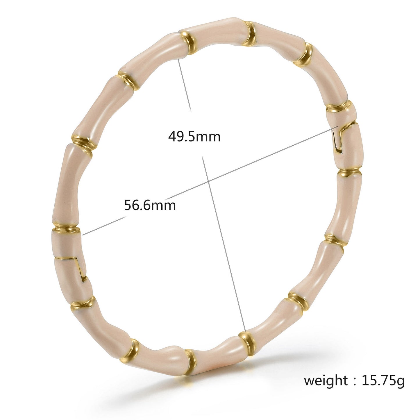Milk Tea Intercolor Bracelet-NSB1934STGCCB