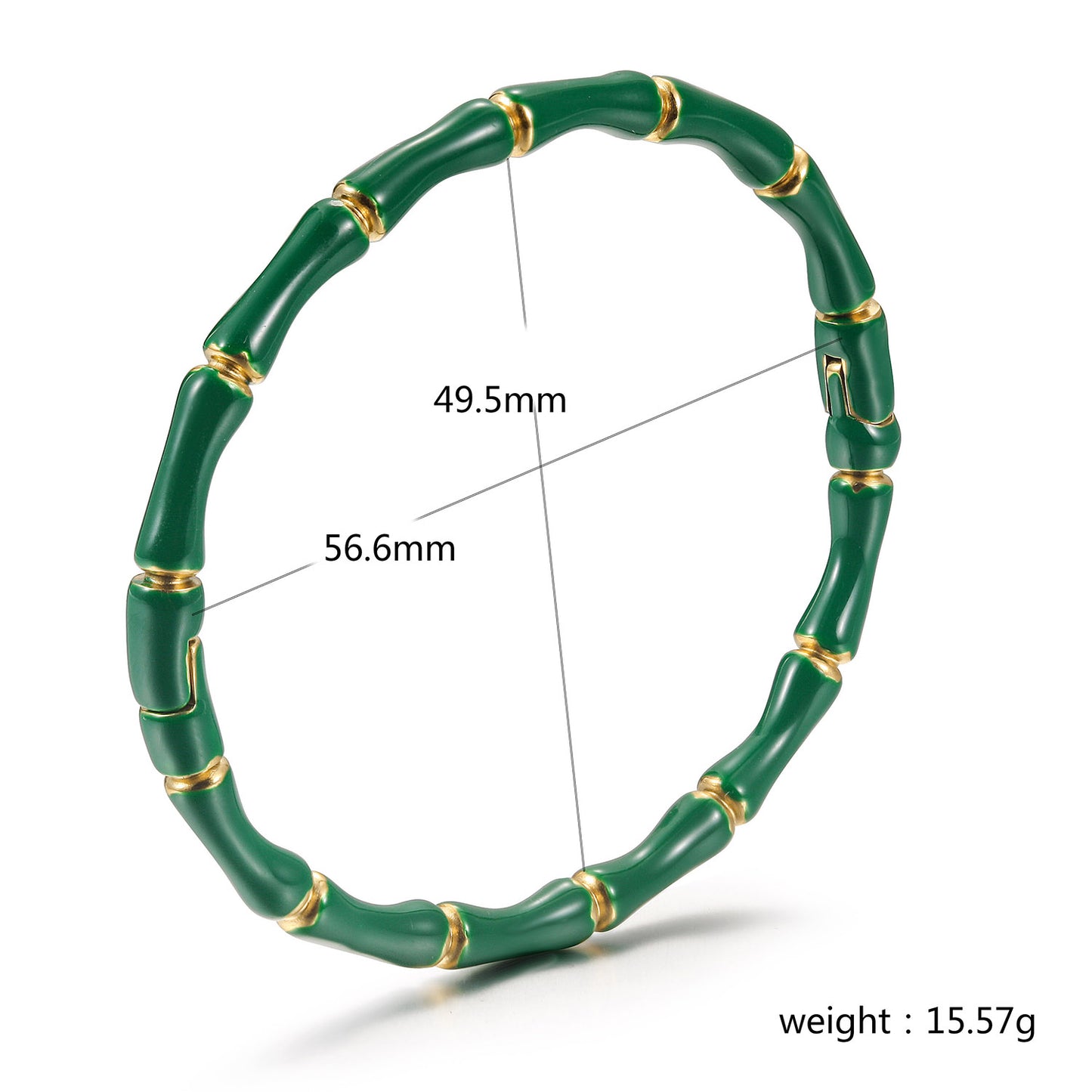 Green Intercolor Bracelet-NSB1934STGCGN