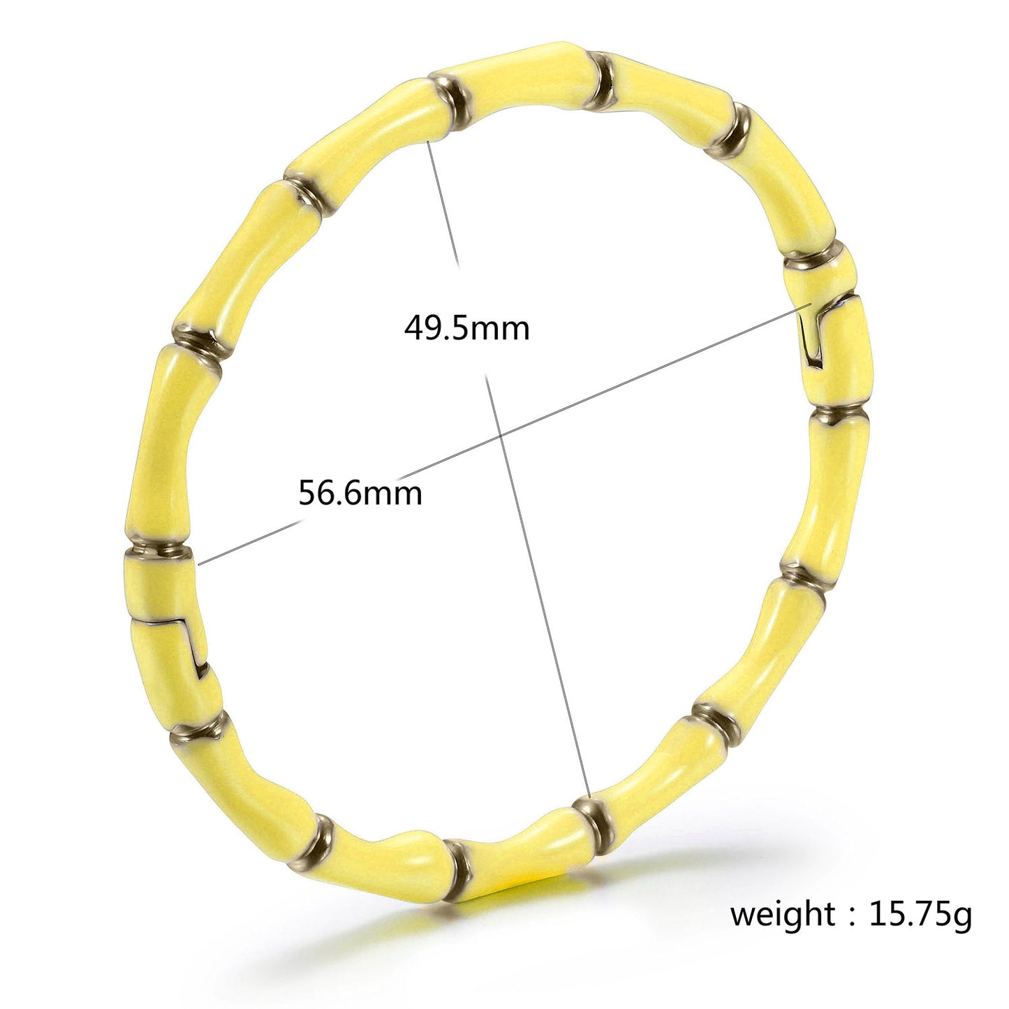 Yellow Intercolor Bracelet-NSB1934STGCYL