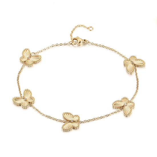 Chain butterfly bracelet-NSB1936STGCZD