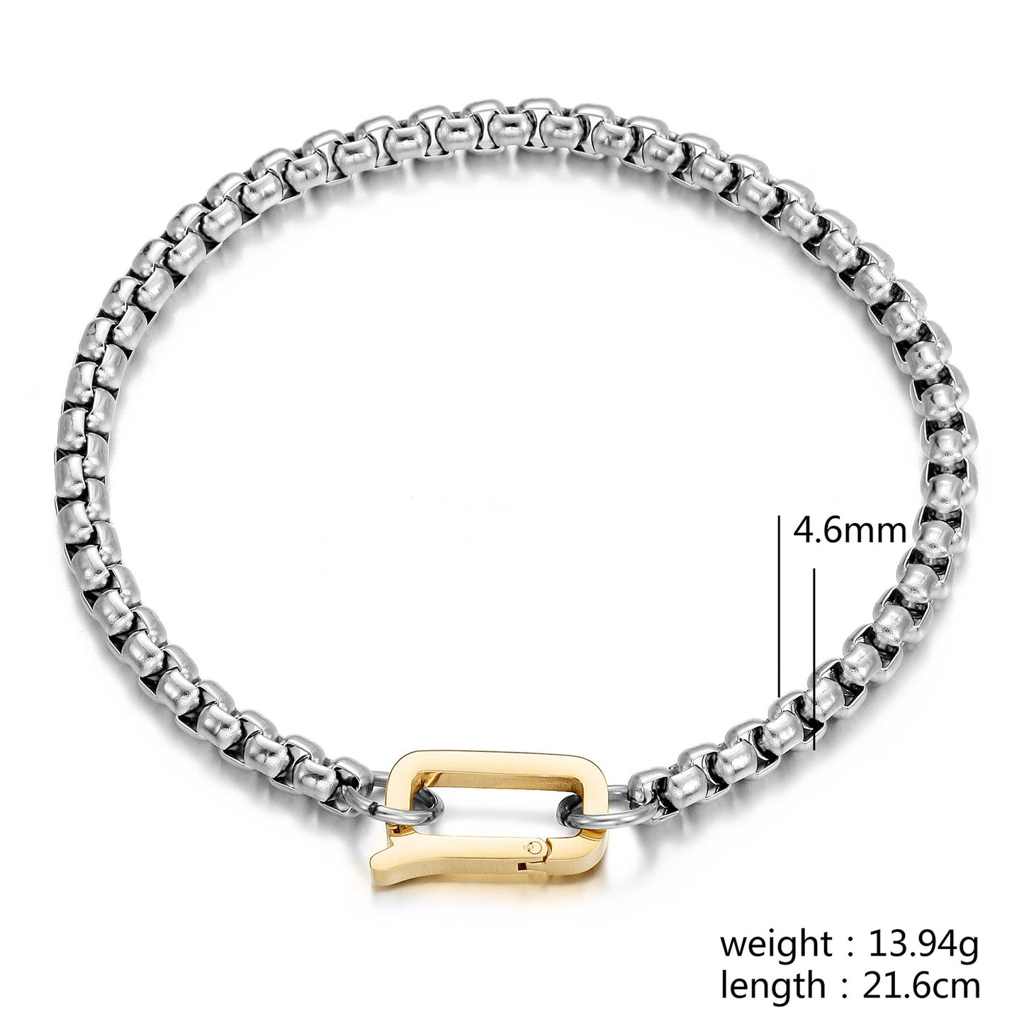 Silver hollow bracelet-NSB1942STGC-M-8